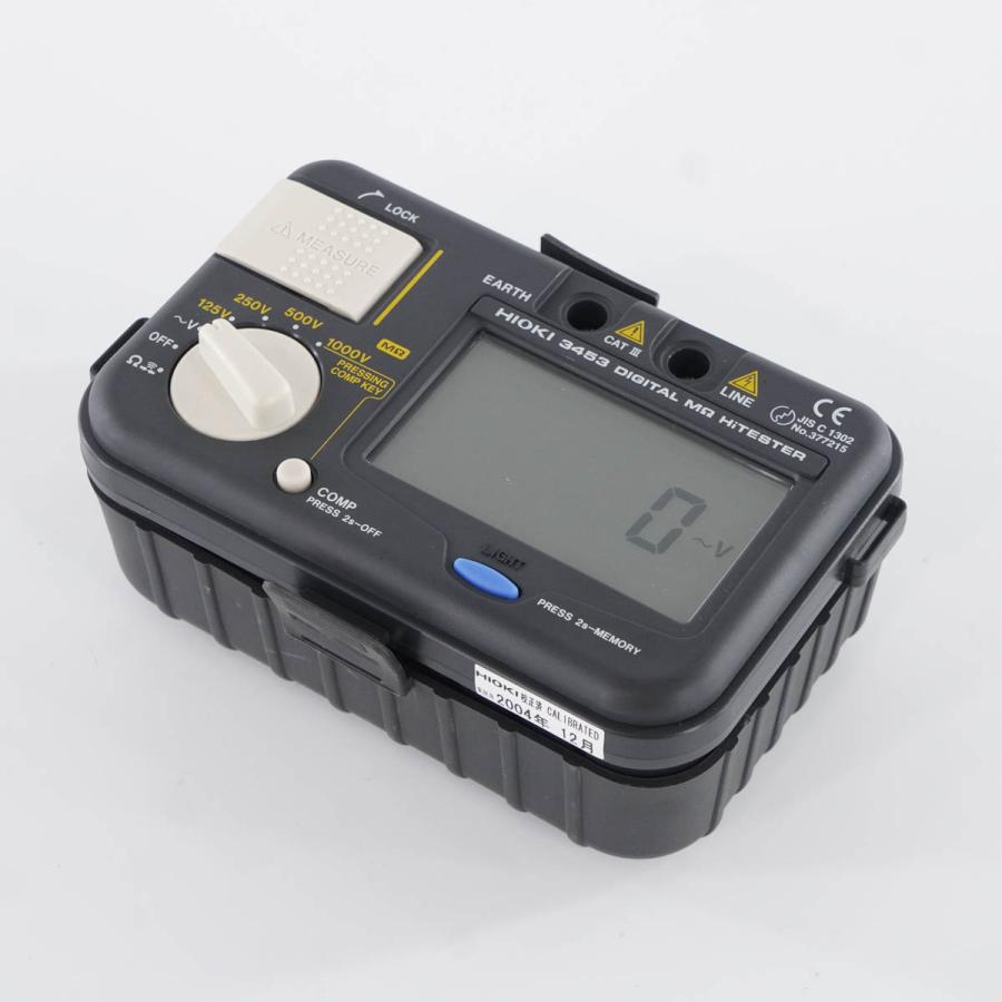 [DW]USED 8日保証 HIOKI 3453 DIGITAL HiTESTER デジタルメグオームハイテスター 9294 MΩ 取扱説明書 ...