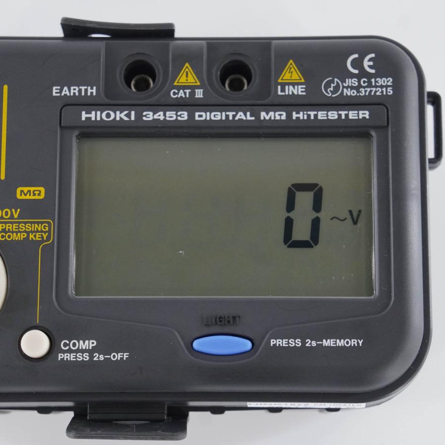 [DW]USED 8日保証 HIOKI 3453 DIGITAL HiTESTER デジタルメグオームハイテスター 9294 MΩ 取扱説明書 ...