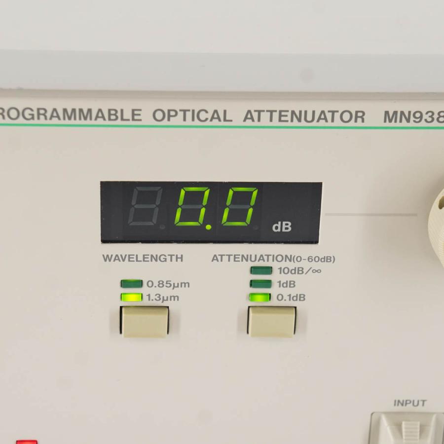 Anritsu MN938A PROGRAMMABLE OPTICAL ATTENUATOR プログラマブルオプティカルアッテネーター 電源