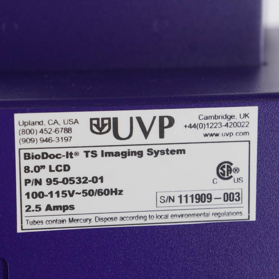 [DW]USED 8日保証 UVP BioDoc-It Imaging System ゲル撮影装置 電源コード 取扱説明書 [ST04261 ...