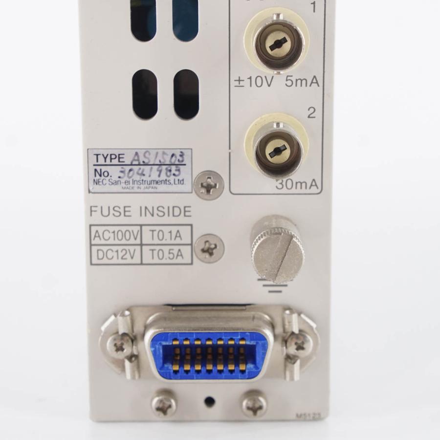 [DW]USED 8日保証 09/2018CAL NEC AS1503 STRAIN AMPLIFIER ストレンアンプ 動ひずみ測定器 電源 ...