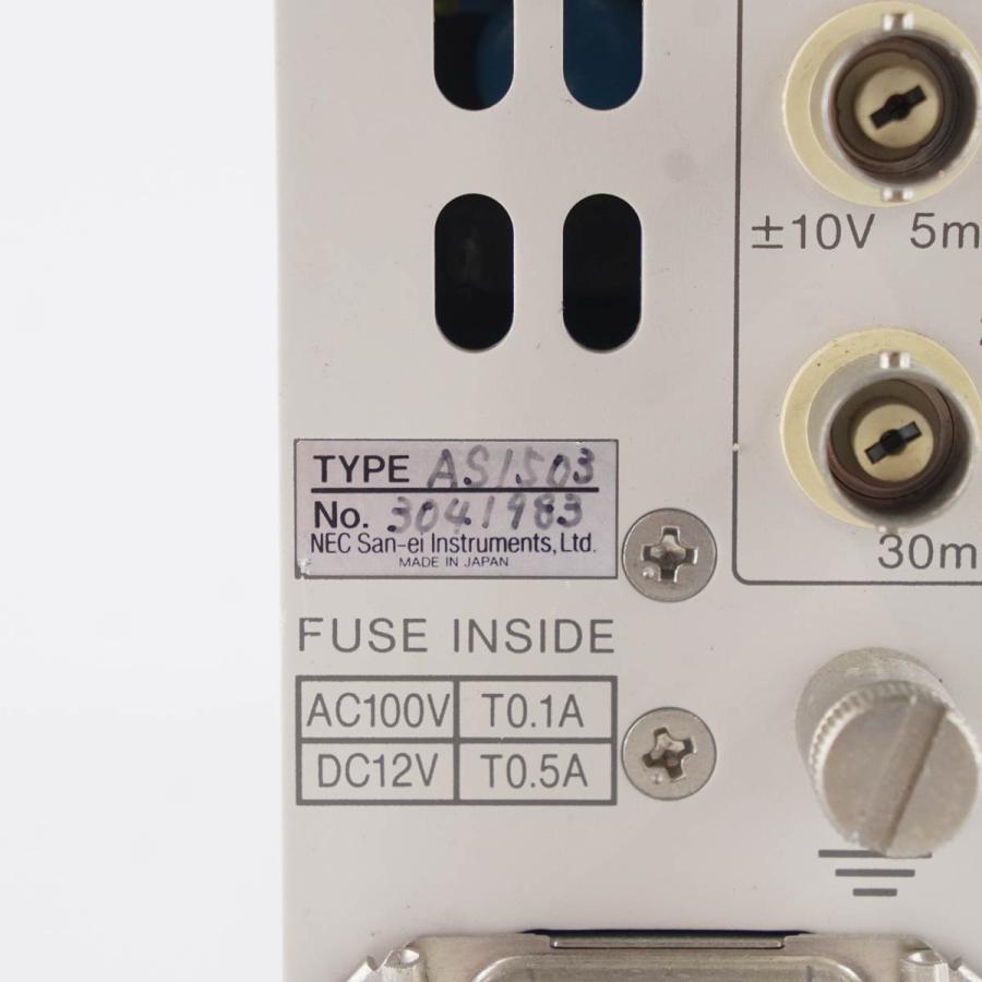 [DW]USED 8日保証 09/2018CAL NEC AS1503 STRAIN AMPLIFIER ストレンアンプ 動ひずみ測定器 電源 ...