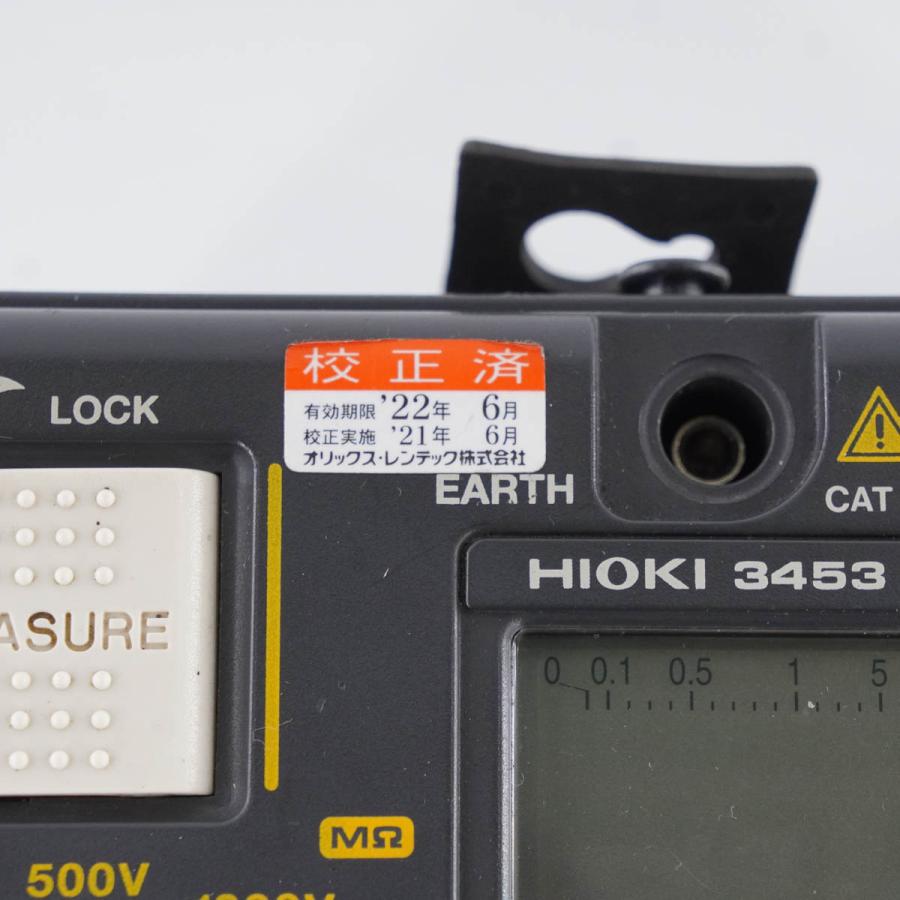 [DW]USED 8日保証 06/2021CAL HIOKI 3453 DIGITAL MΩ HiTESTER デジタルメグオームハイテスター ...