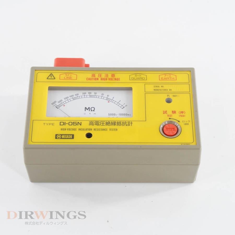 DW]USED 8日保証 MUSASHI DI-05N HIGH-VOLTAGE INSULATION RESISTANCE 
