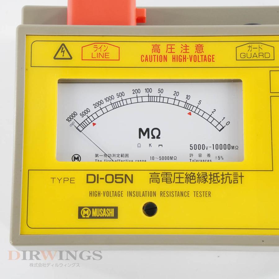 DW]USED 8日保証 MUSASHI DI-05N HIGH-VOLTAGE INSULATION RESISTANCE 