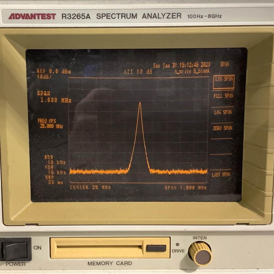 [DW]USED 8日保証 ADVANTEST R3265A SPECTRUM ANALYZER スペクトラムアナライザー 100Hz ...