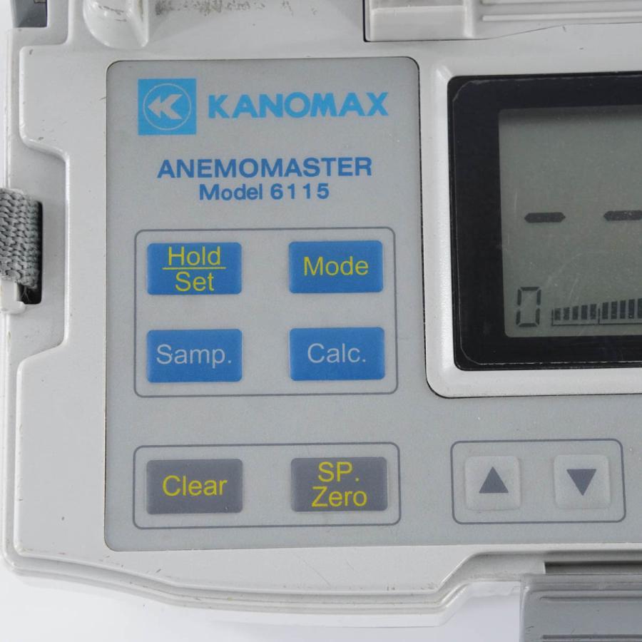 現状販売 KANOMAX 6115 611シリーズ 風速計 ANEMOMASTER アネモマスター 【テストースマートプローブ】 取扱説明書 [04676-0023]