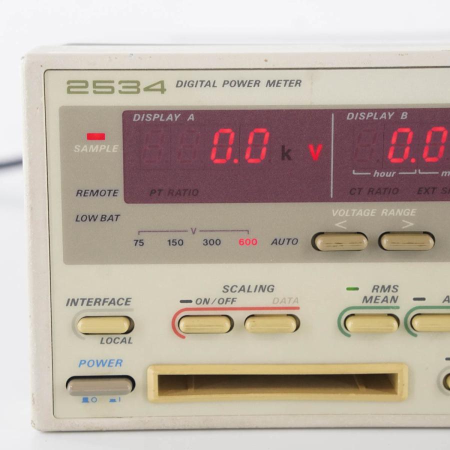 [DW]USED 8日保証 YOKOGAWA 2534 10-A-1/M/C1 DIGITAL POWER METER デジタルパワーメーター ...