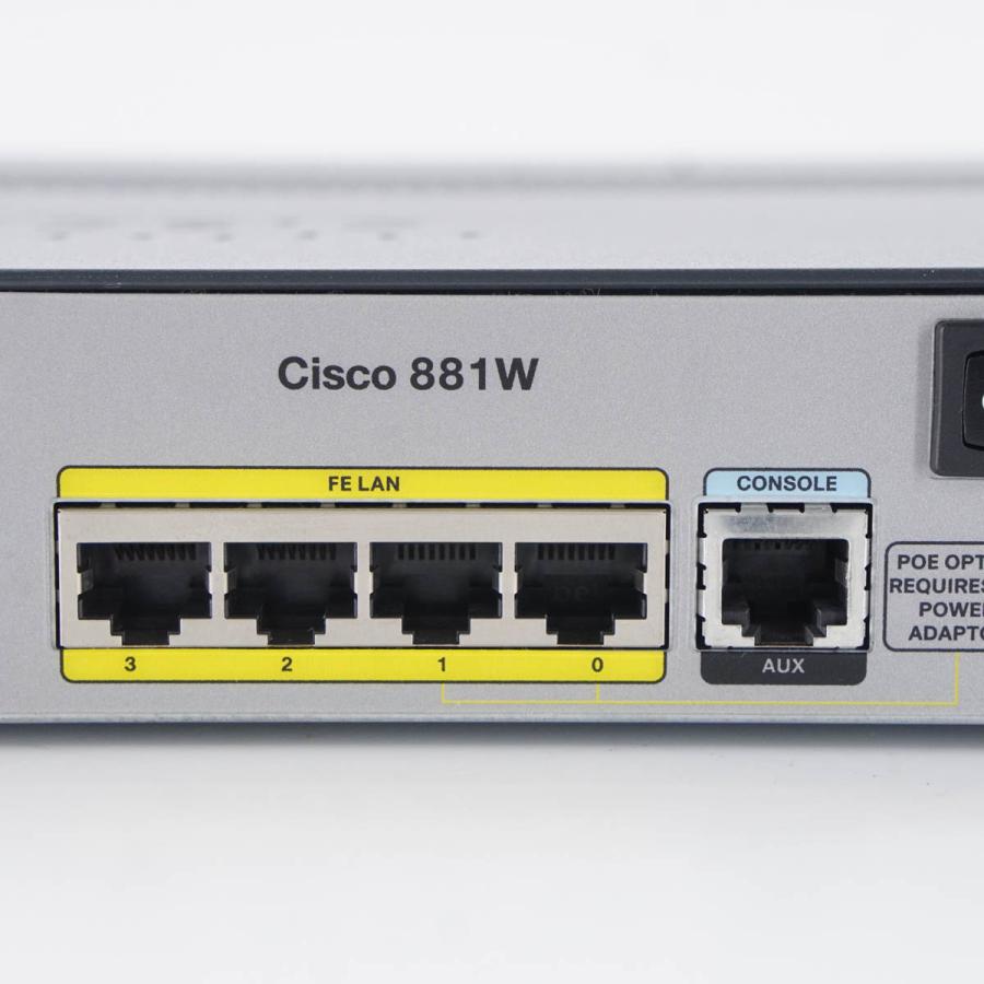 [PG]USED 8日保証 初期化済 CISCO 881W-P-K9 V01 800Series サービス統合型ルーター ACアダプター ...