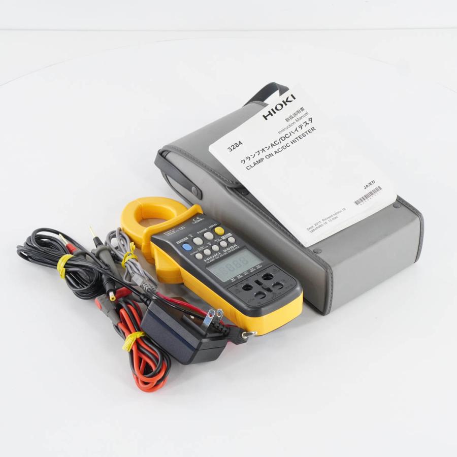 [DW]USED 8日保証 HIOKI 3284 CLAMP ON AC/DC HiTESTER クランプオンハイテスター ACアダプター ...