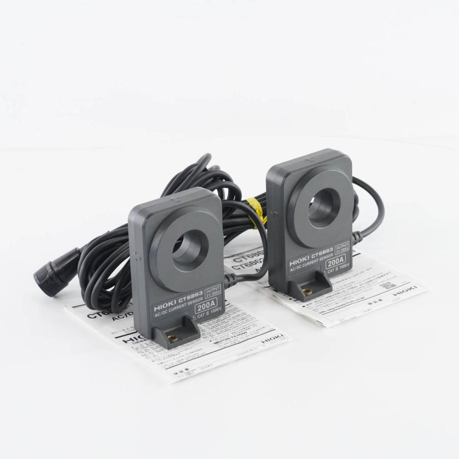 [DW]USED 8日保証 2個セット 05/2022CAL 11/2020CAL HIOKI CT6863 AC/DC CURRENT ...