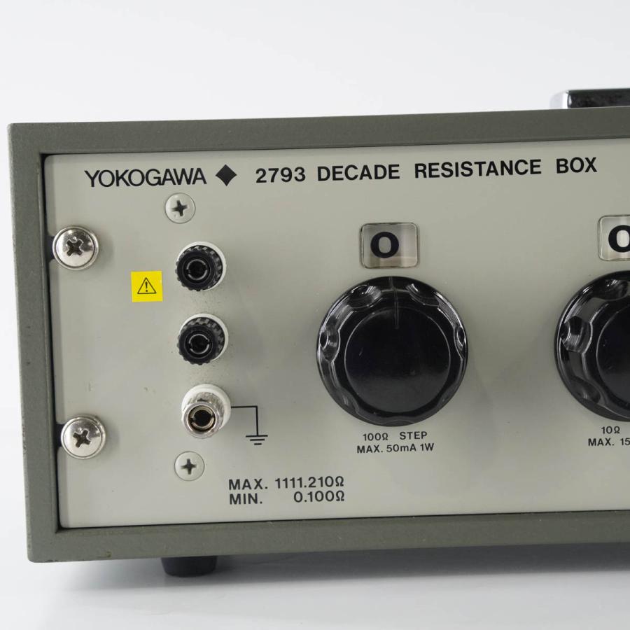 [JB]USED 現状販売 YOKOGAWA 2793 279301 DECADE RESISTANCE BOX ダイヤル形可変抵抗器 取扱