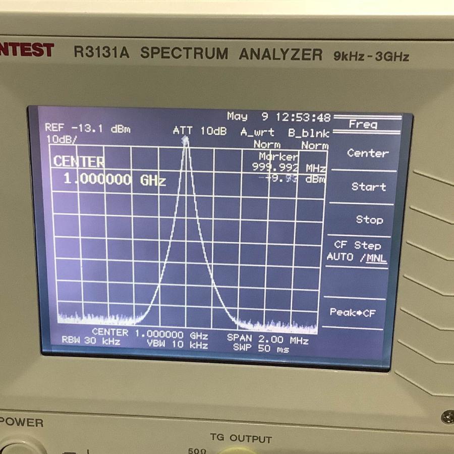 [DW]USED 8日保証 ADVANTEST R3131A SPECTRUM ANALYZER スペクトラムアナライザー 9kHz-3GHz 電源コード 取扱説明書 [05023-0005]｜dirwings｜20