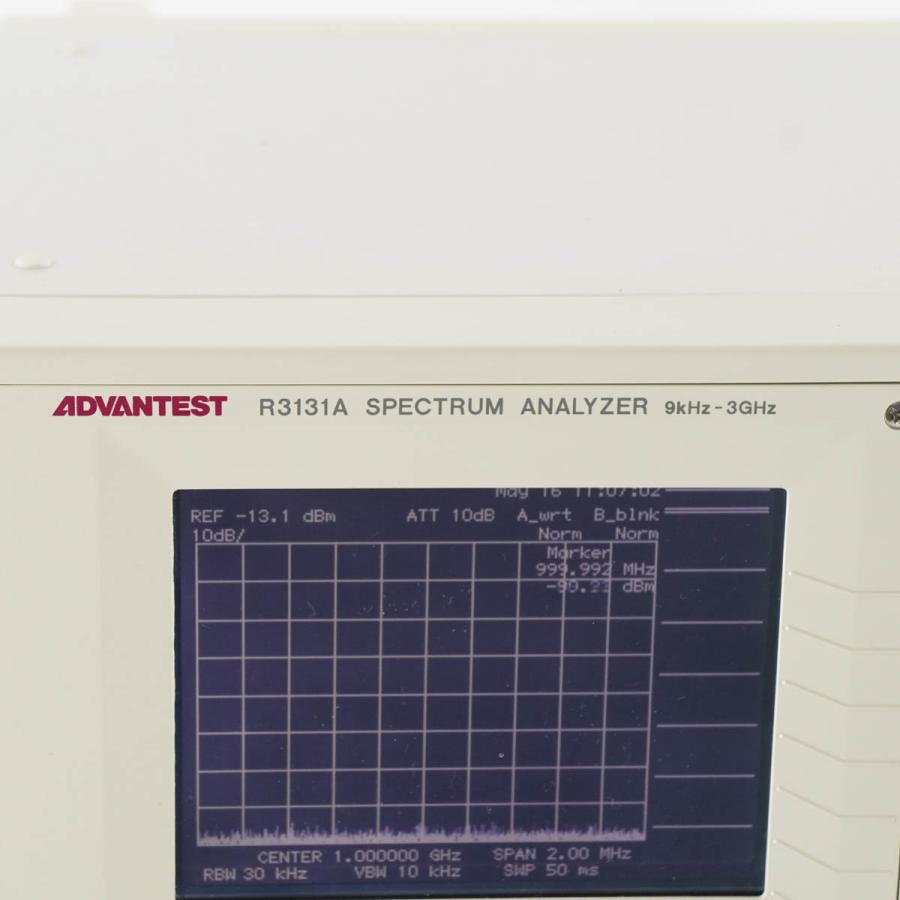 [DW]USED 8日保証 ADVANTEST R3131A SPECTRUM ANALYZER スペクトラムアナライザー 9kHz-3GHz 電源コード 取扱説明書 [05023-0005]｜dirwings｜04