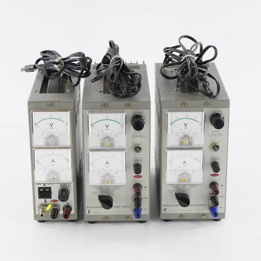 [JB]USED 現状販売 セット METRONIX 521C 524B 523B REGULATED DC POWER SUPPLY 直流 ...