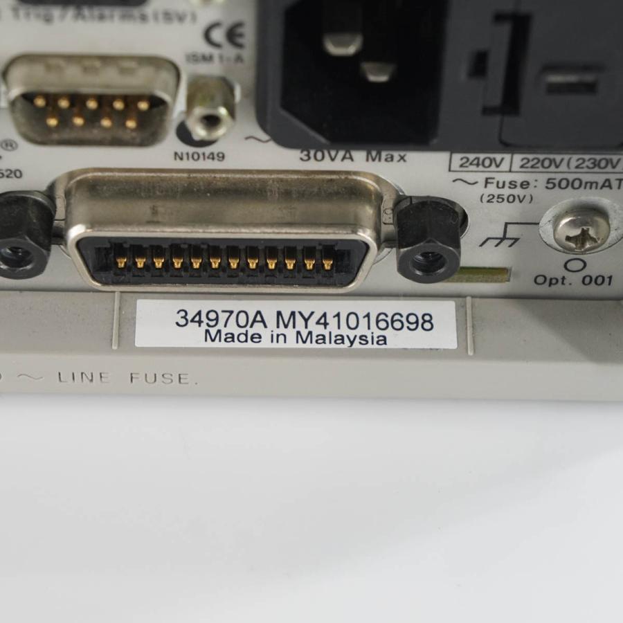 8日保証 Agilent 34970A Data Acquisition/Switch Unit データ収集 スイッチユニット [05036-0003] 【トーグ】