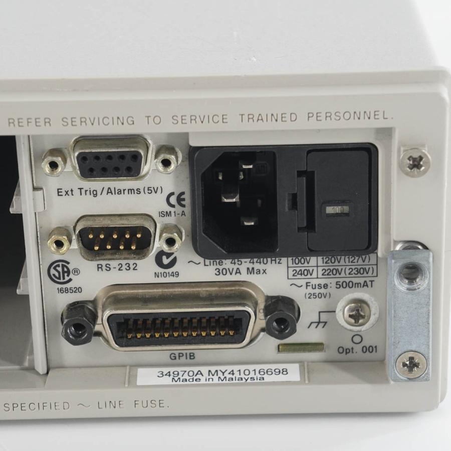 8日保証 Agilent 34970A Data Acquisition/Switch Unit データ収集 スイッチユニット [05036-0003] 【トーグ】
