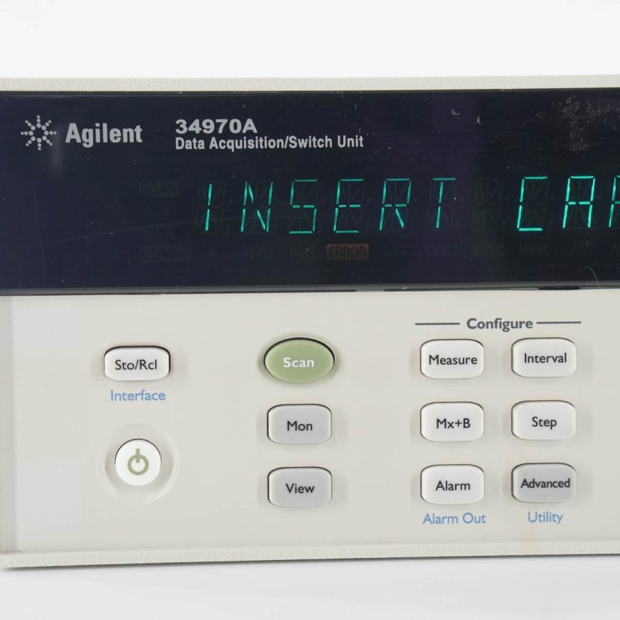 8日保証 Agilent 34970A Data Acquisition/Switch Unit データ収集 スイッチユニット [05036-0003] 【トーグ】