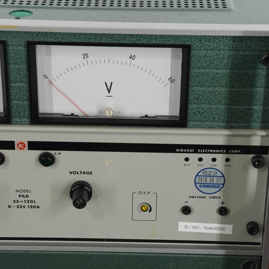 [DW]USED 8日保証 08/2018CAL KIKUSUI PAD55-120L REGULATED DC POWER SUPPLY ...