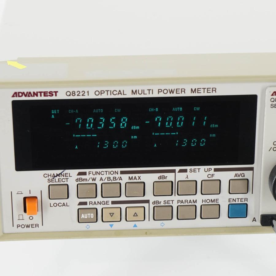 [DW]USED 8日保証 ADVANTEST Q8221 OPTICAL MULTI POWER METER 光パワーメーター オプティカル ...