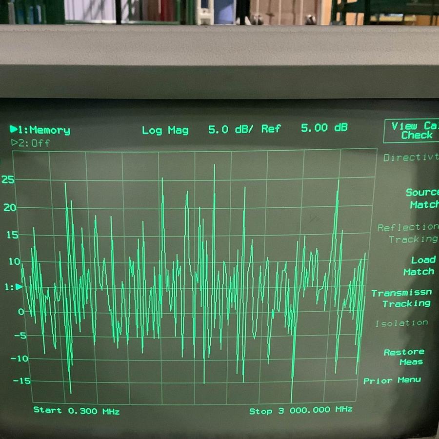 8日保証 Agilent 8714ET RF NETWORK ANALYZER ネットワークアナライザー CFG002 300kHz-3000MHz 【ＫＩＮ】 電源コード 取扱...[05160-0002]