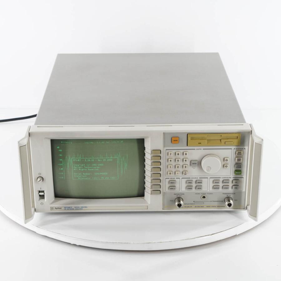 8日保証 Agilent 8714ET RF NETWORK ANALYZER ネットワークアナライザー CFG002 300kHz-3000MHz 【ＫＩＮ】 電源コード 取扱...[05160-0002]