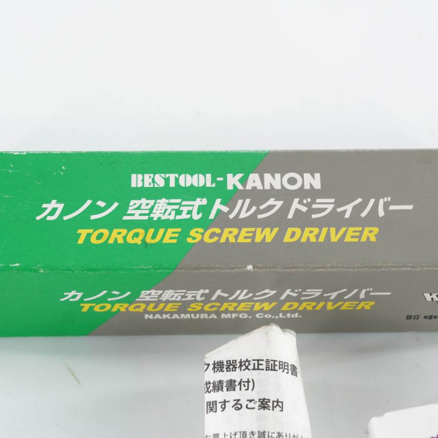 [PG]USED 8日保証 KANON CN120LTDK TORQUE SCREW DRIVER 空転式トルクドライバー 取扱説明書 ...