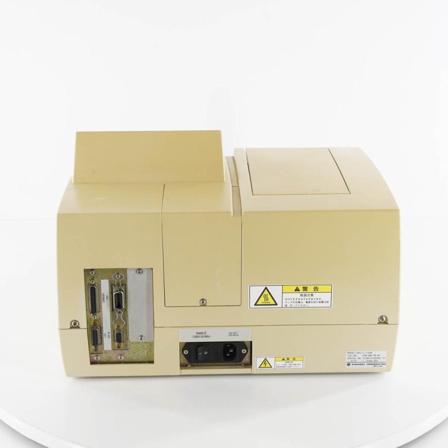 8日保証 SHIMADZU UVmini-1240 UV-VIS SPECTROPHOTOMETER 紫外可視分光光度計 取扱説明書 [05267-0004] 【Thermo】
