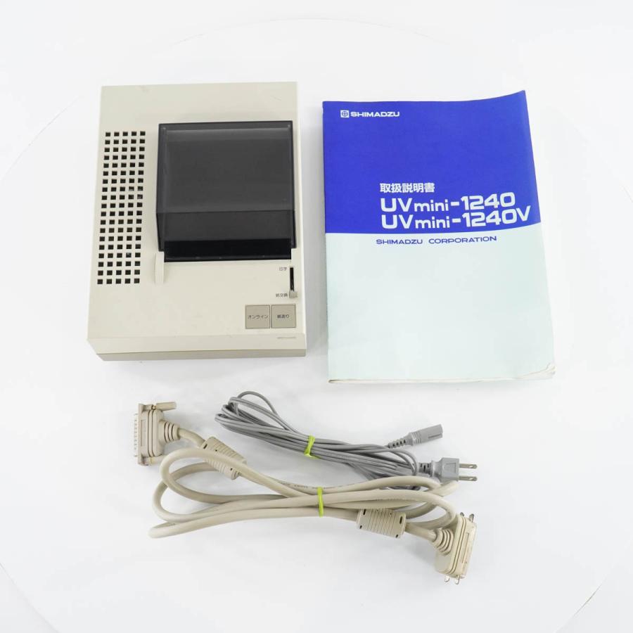 8日保証 SHIMADZU UVmini-1240 UV-VIS SPECTROPHOTOMETER 紫外可視分光光度計 取扱説明書 [05267-0004] 【Thermo】