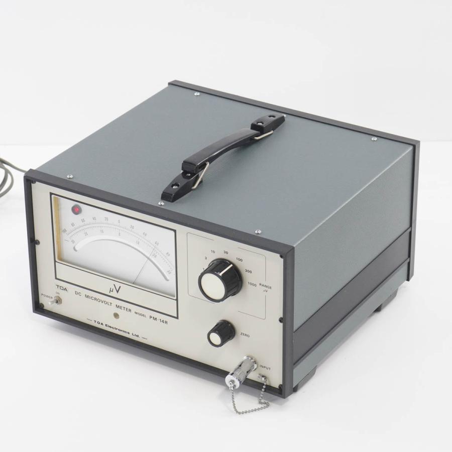 [DW]USED 8日保証 TOA PM-14R DC MICROVOLT METER マイクロボルトメーター [05308-0029 ...