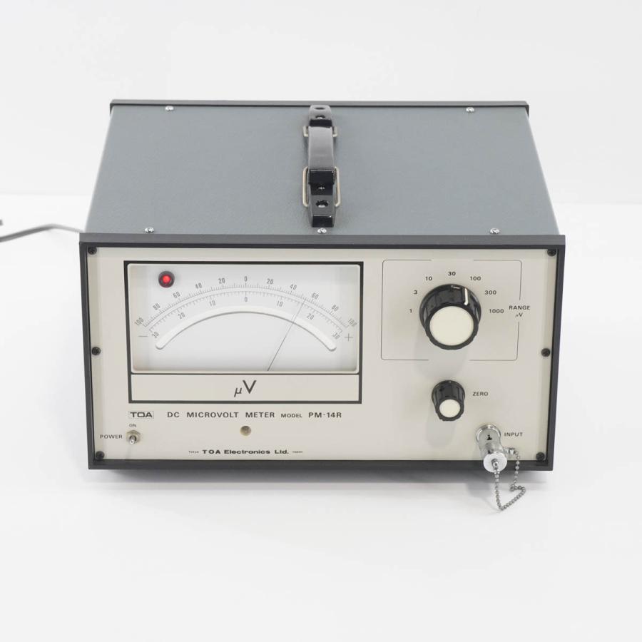 [DW]USED 8日保証 TOA PM-14R DC MICROVOLT METER マイクロボルトメーター [05308-0029 ...