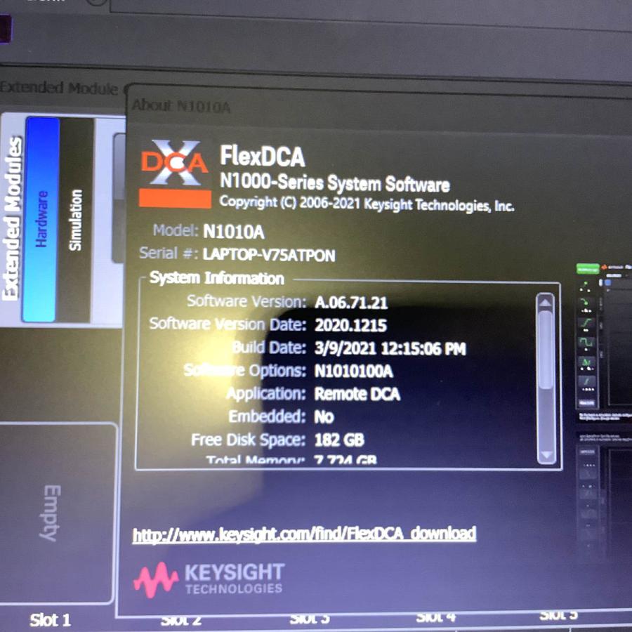 [DW]USED 8日保証 Keysight N1010100A/R-B6A-001-L FlexDCA N1000-Series ...