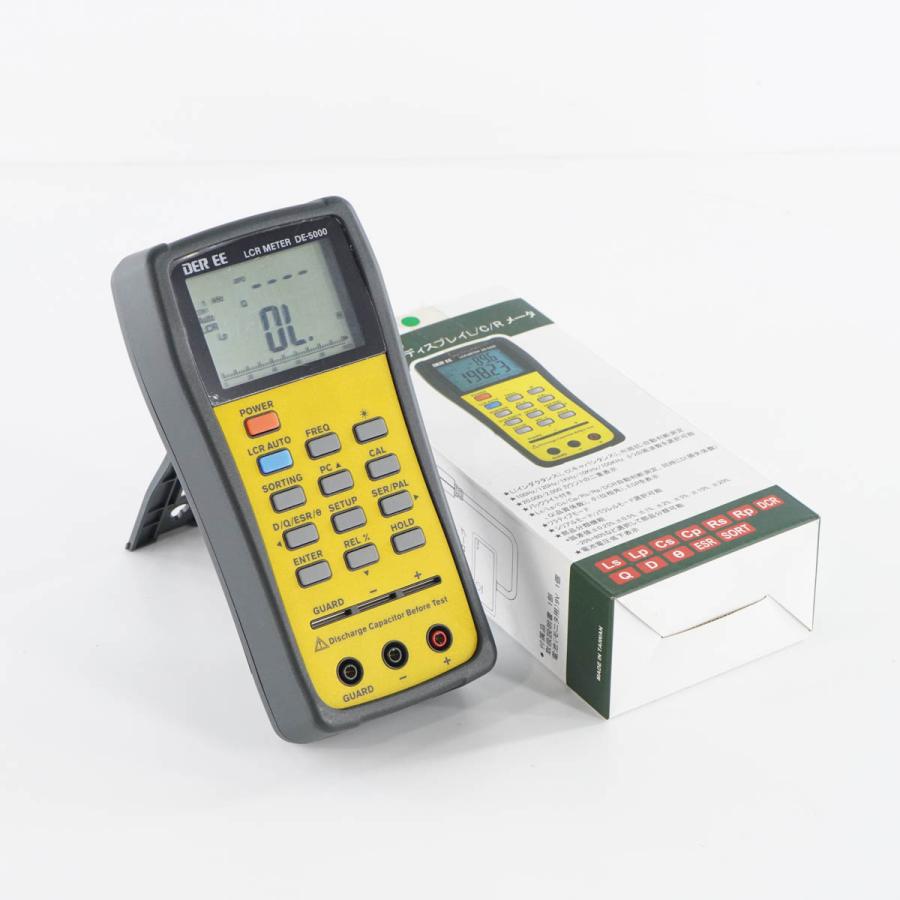 [DW]USED 8日保証 DER EE DE5000 LCR METER LCRメーター デュアルディスプレイ L/C/R/メーター