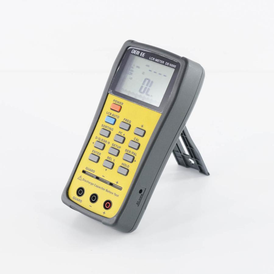 [DW]USED 8日保証 DER EE DE5000 LCR METER LCRメーター デュアルディスプレイ L/C/R/メーター