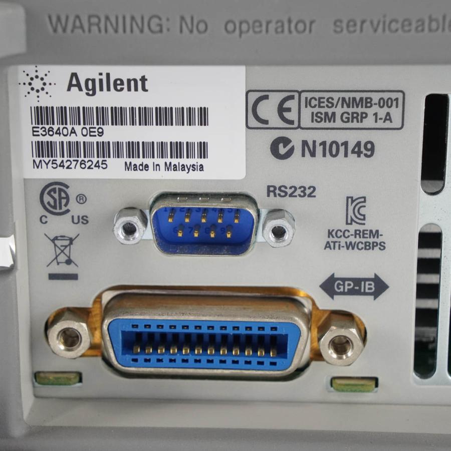 [DW]USED 8日保証 01/2019CAL Agilent E3640A DC Power Supply DC電源 ベンチ電源 [05397-0002]｜dirwings｜09