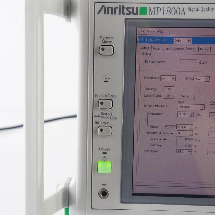 [JB]USED 現状販売 Anritsu MP1800A Signal Quality Analyzer シグナルクオリティアナライザー OPT 001 014 032 MU183020A [05416-0041]｜dirwings｜05