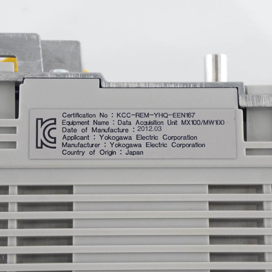 8日保証 2台入荷 10/2022CAL YOKOGAWA MX110-UNV-M10 NC DAQMASTER 10CH 中速ユニバーサル入力モジュール 【麹】 取扱説...[05604-0096]