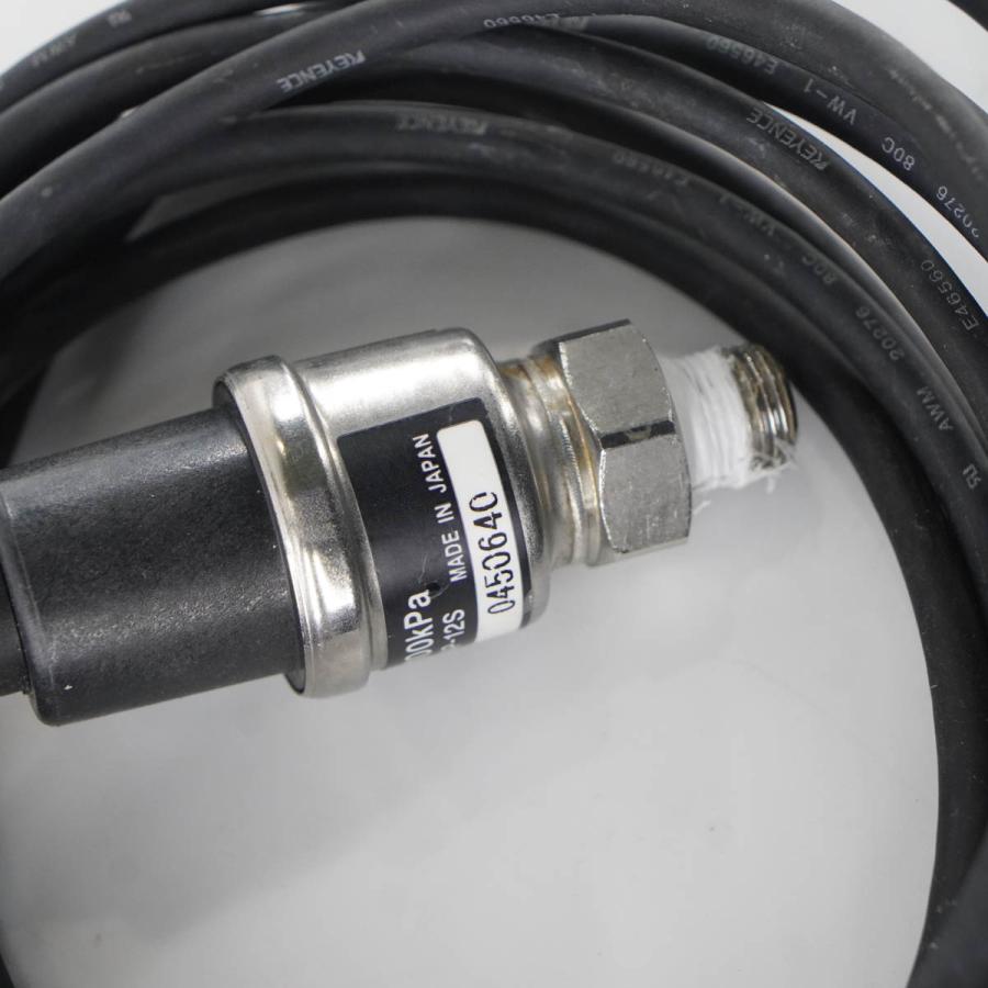 [PG]USED 8日保証 KEYENCE AP-12S PRESSURE SENSOR 圧力センサー センサヘッド 正圧タイプ 100kPa ...