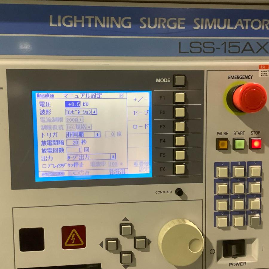[JB]USED ジャンク NoiseKen LSS-15AX-A1A LIGHTNING SURGE SIMULATOR 雷サージ試験器 ...