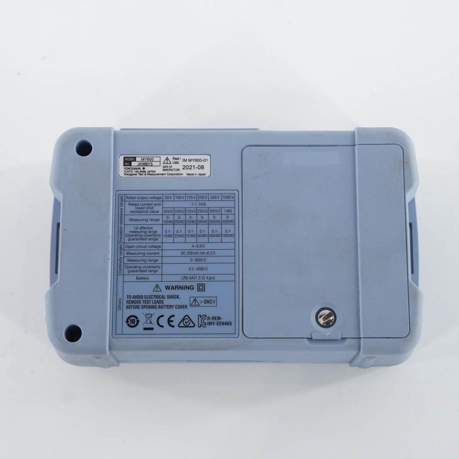 [JB]USED ジャンク YOKOGAWA MY600 DIGITAL INSULATION TESTER デジタル絶縁抵抗計 取扱説明書 ...