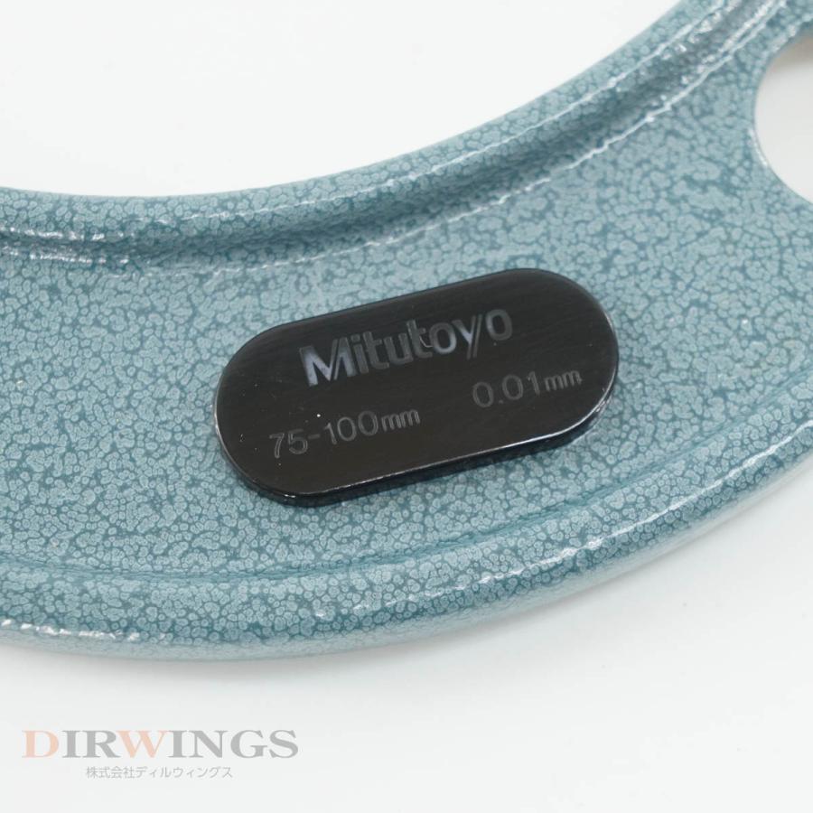 [DW]USED 8日保証 Mitutoyo BLM-100 122-104 Micrometer 直進式ブレードマイクロメーター 75 ...