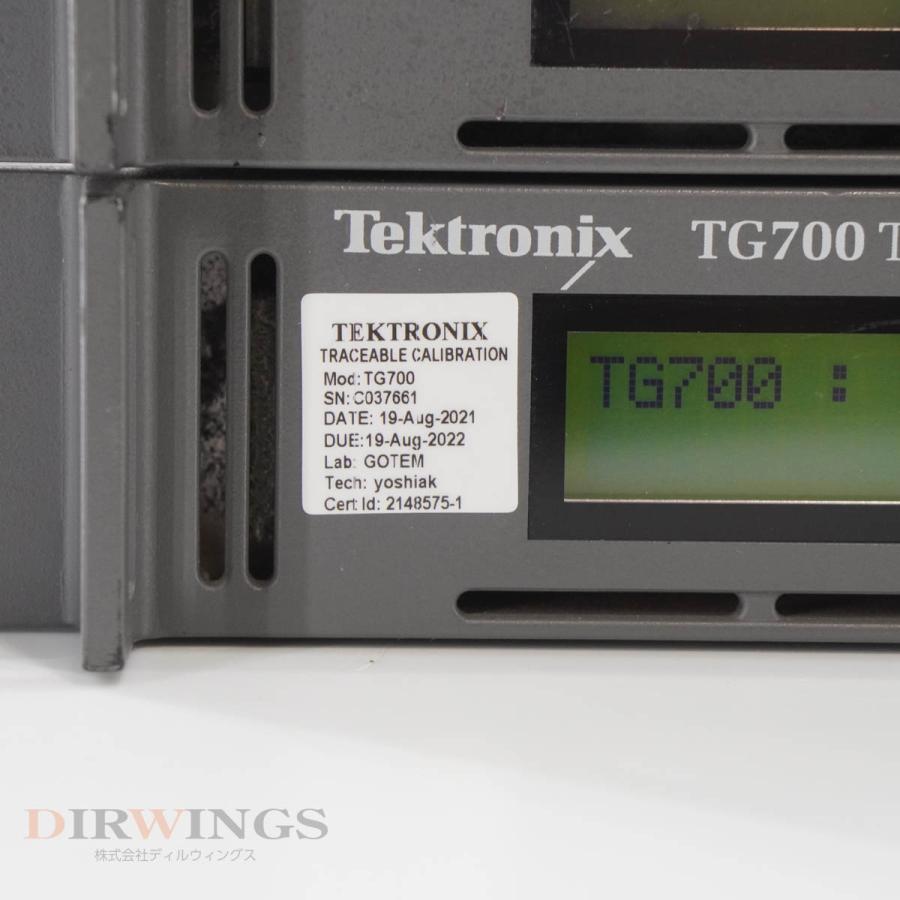 [DW]USED 8日保証 2台セット Tektronix TG700 TV Signal Generator Platform TV信号 ...