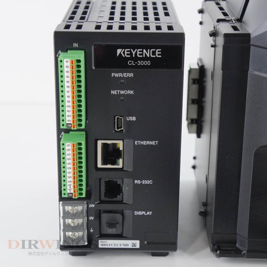 [PG]USED 8日保証 セット KEYENCE CL-3000 CL-P030 CL-P030N マルチカラーレーザー同軸変位計 ...
