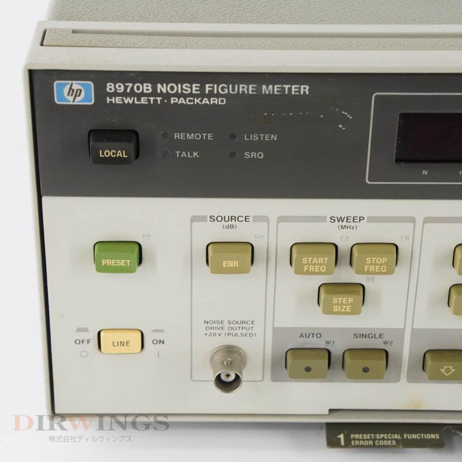 [DW]USED 8日保証 hp 8970B NOISE FIGURE METER 雑音指数メーター ノイズフィギュアメーター OPT C02 電源コード 取扱説明書 [05768-0580]｜dirwings｜04