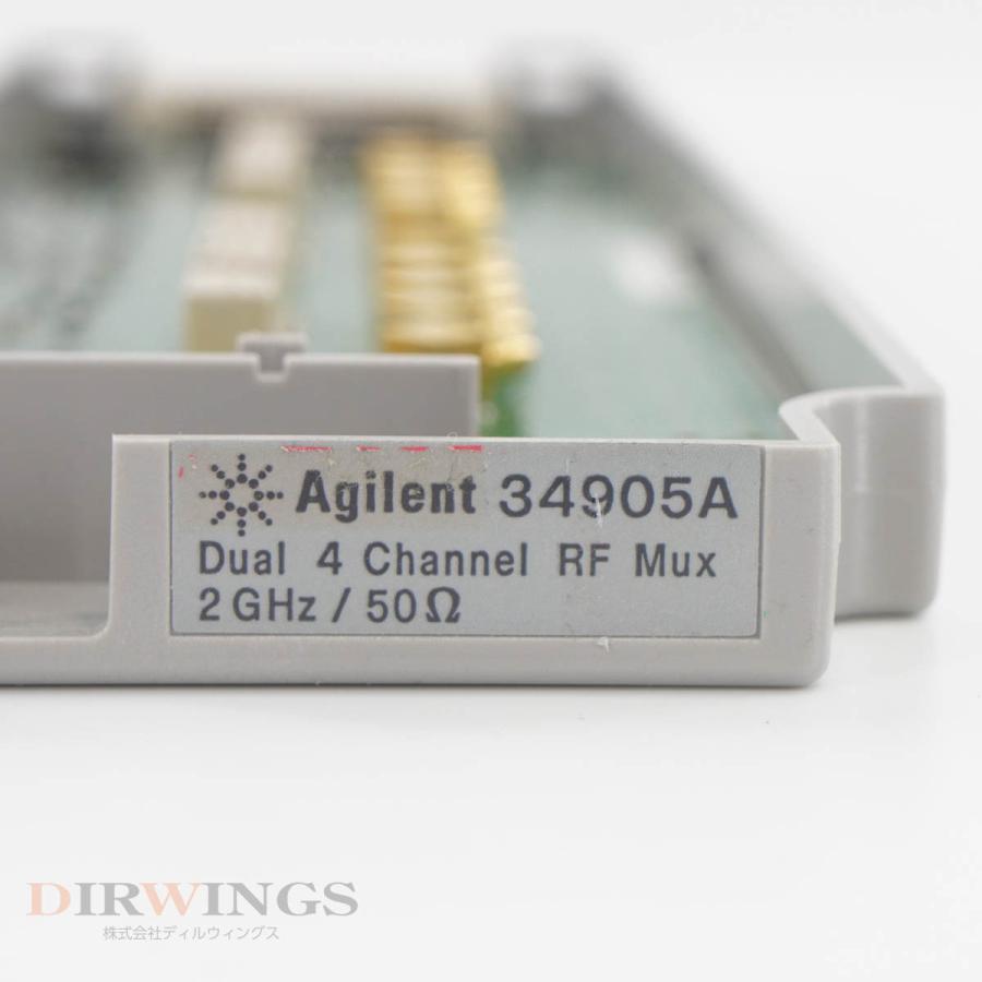 [DW]USED 8日保証 Agilent 34905A Dual 4 Channel RF Mux 34970A/34972A用 RFマルチプレクサ モジュール 2GHz/50Ω [05791-0283]｜dirwings｜07