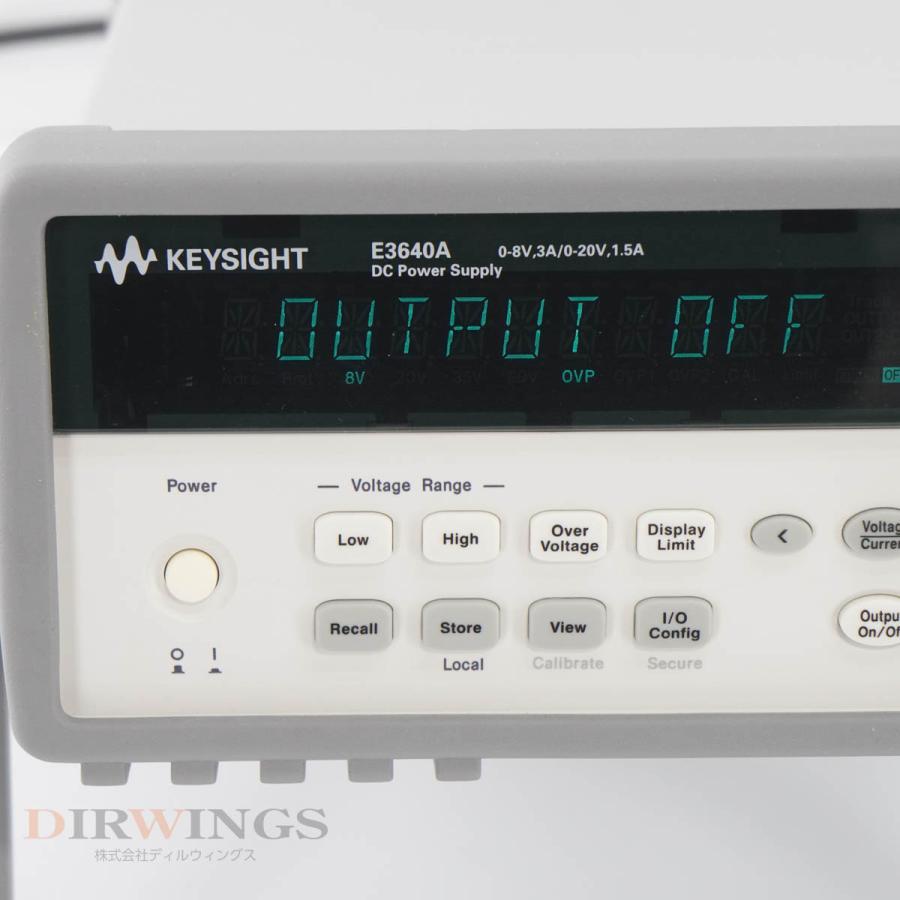 [DW]USED 8日保証 Keysight E3640A DC Power Supply DC電源 直流電源 OPT 0E9 0-8V 3A/0-20V 1.5A [05791-0874]｜dirwings｜11