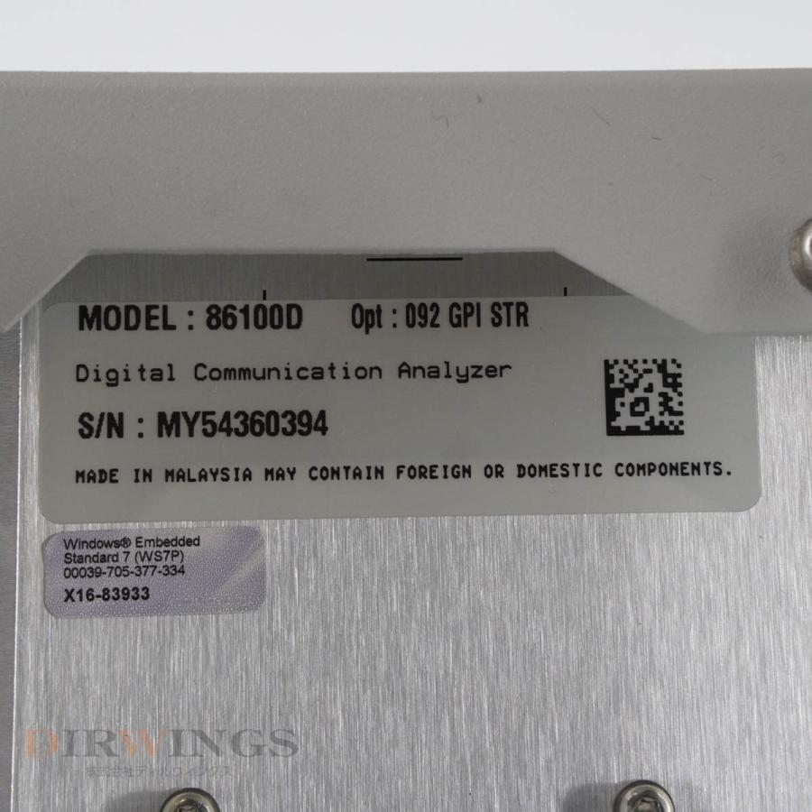 [DW]USED 8日保証 Keysight DCA-X 86100D infiniium Wide-Bandwidth Oscilloscope Digital Communication Analyzer オシロ...[05791-0903]｜dirwings｜09