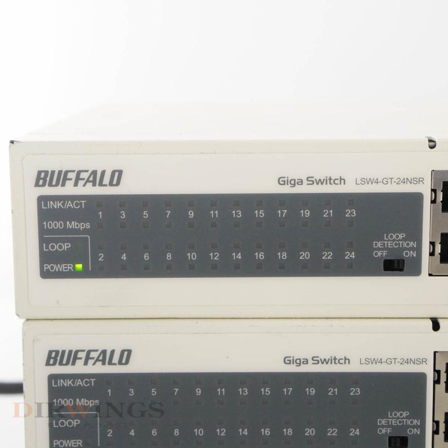 PG]USED 8日保証 セット Buffalo LSW-GT-24NSRR C1 LSW4-GT-24NSR LSW
