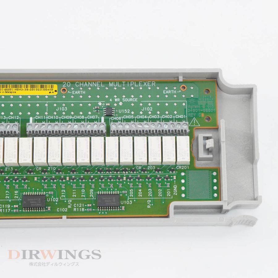[DW]USED 8日保証 Agilent 34901A 20Ch Multiplexer マルチプレクサ 34970A/34972A用 [05791-1335]｜dirwings｜06