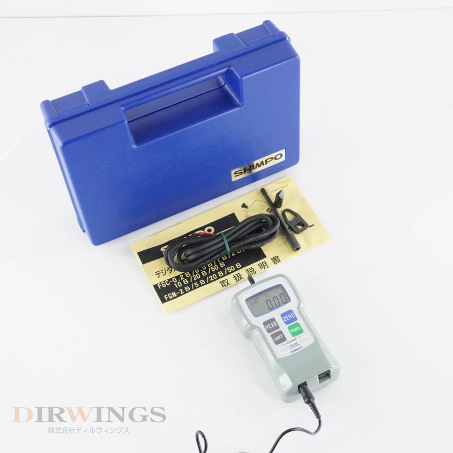 [DW]USED 8日保証 SHIMPO FGC2B DIGITAL FORCE GAUGE デジタルフォースゲージ 19.61N/2